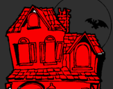 Desenho Casa do mistério pintado por henrique