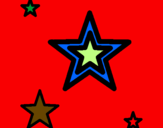 Desenho Estrela pintado por natalia