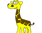 Desenho Girafa pintado por teste