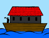 Desenho Arca de Noé pintado por bruno
