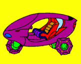 Desenho Moto espacial pintado por lucas m...