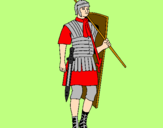 Desenho Soldado romano pintado por daniel