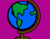 Desenho Bola do mundo II pintado por ana luiza