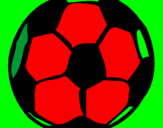 Desenho Bola de futebol pintado por RENAN FELIPE