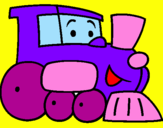 Desenho Comboio pintado por Memê