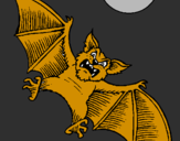 Desenho Morcego cão pintado por joao
