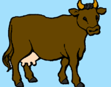 Desenho Vaca pintado por tiago