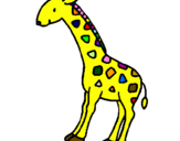Desenho Girafa pintado por alisson
