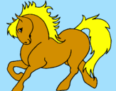 Desenho Cavalo robusto pintado por Nathiely