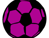 Desenho Bola de futebol pintado por katy