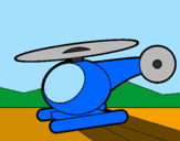 Desenho Helicoptero pequeno pintado por Patricia