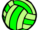 Desenho Bola de voleibol pintado por Luise B. Gaio