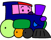 Desenho Comboio pintado por luisa