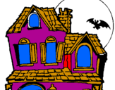 Desenho Casa do mistério pintado por islane stefany