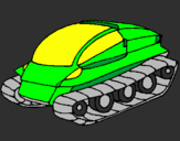 Desenho Nave tanque pintado por heitor