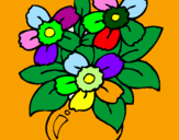 Desenho Jarro de flores pintado por samira ayumi