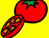 Desenho Tomate pintado por iasmin vitoria brandao 