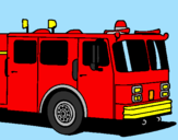 Desenho Camião de bombeiros pintado por Tiago