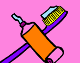 Desenho Escova de dentes pintado por beatriz
