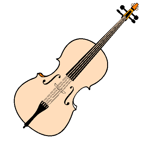 Desenho Violino pintado por vivi