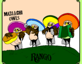 Desenho Mariachi Owls pintado por Ratutito