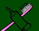 Desenho Escova de dentes pintado por natellhijgygf