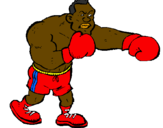 Desenho Boxeador pintado por gbtg