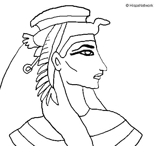 Desenho Faraó pintado por mary
