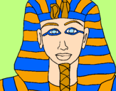 Desenho Tutankamon pintado por Marlon F