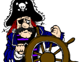 Desenho Capitão pirata pintado por o  palavrao