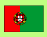 Desenho Portugal pintado por Bandeira de Portugal