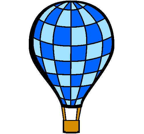 Desenho Balão de ar quente pintado por balao de ar