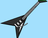 Desenho Guitarra elétrica II pintado por max abrwel