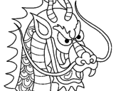 Desenho Cabeça de dragão pintado por avatar