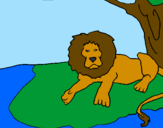 Desenho O Rei Leão pintado por tiago