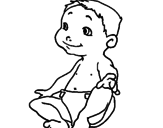 Desenho Bébé II pintado por bebe