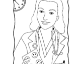 Desenho Doutora a sorrir pintado por kaique
