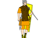 Desenho Soldado romano pintado por margaret