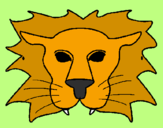 Desenho Leão pintado por tiago f