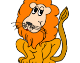 Desenho Leão pintado por Marcus3