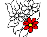 Desenho Florzitas pintado por flor