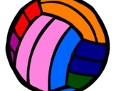 Desenho Bola de voleibol pintado por sophia 