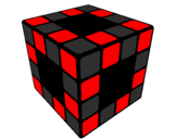Desenho Cubo de Rubik pintado por gyovana rocha