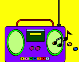 Desenho Radio cassette 2 pintado por caio S2