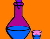 Desenho Jarra e copo pintado por sabrina22