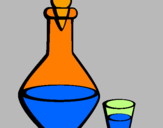Desenho Jarra e copo pintado por wilford