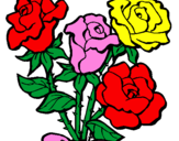 Desenho Ramo de rosas pintado por Deyvison