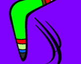 Desenho Bumerangue pintado por guilherme