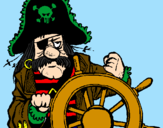 Desenho Capitão pirata pintado por matheus