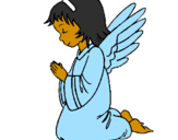 Desenho Anjo a orar pintado por   lidiane